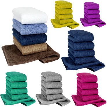 12X Premium Face Cloths 100% Super Soft Cotton Towels 30 X 30cm - Towelsbay