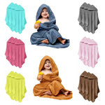 3x Hooded Baby Towel Soft 100% Cotton Bath Wrap Bath Towel Newborn Hooded Towels - Towelsbay