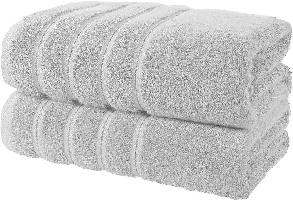 2X Luxury Super Jumbo Bath Sheets 800GSm 100% Egyptian Cotton Bath Towels 70 X 140cm - Towelsbay