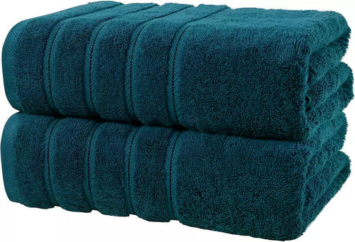 2X Luxury Super Jumbo Bath Sheets 800GSm 100% Egyptian Cotton Bath Towels 70 X 140cm - Towelsbay