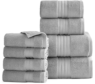 Luxury Premium Quality 8pc Towels Set 100% Egyptian Cotton 800GSM - Towelsbay