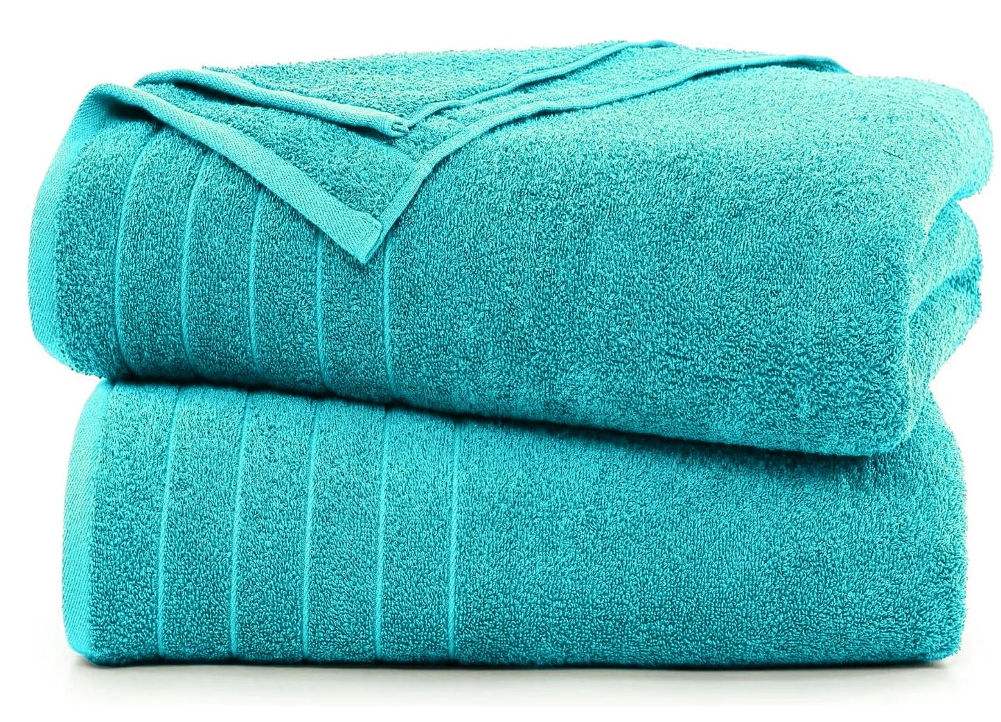 2 X Large Jumbo Bath Sheets 100% Egyptian Cotton Mega Bargain 85 X 165 cm - Towelsbay