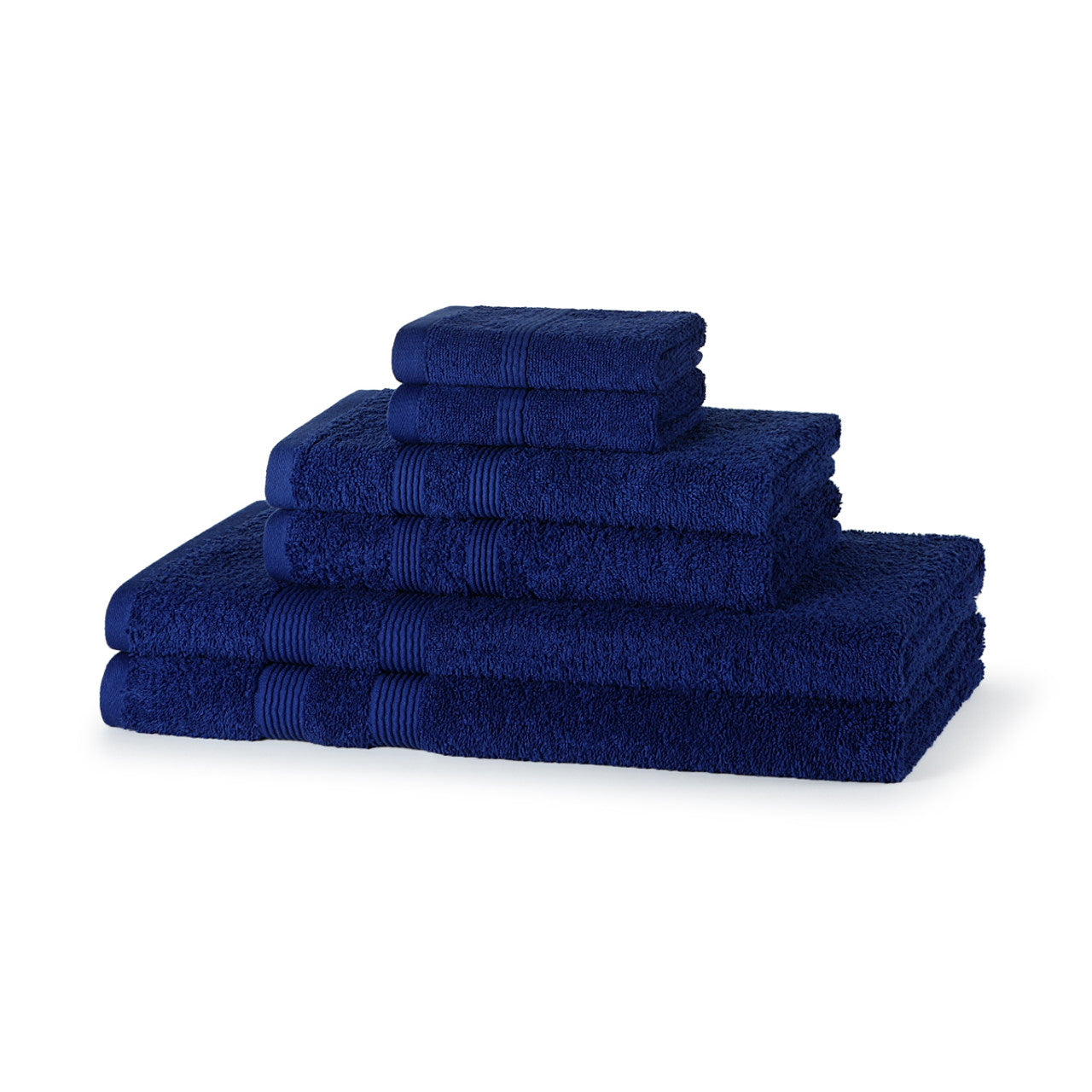 600 GSM Quality 6-Piece Towel Bale - Includes 2 Each of Face, Hand & Bath Towels