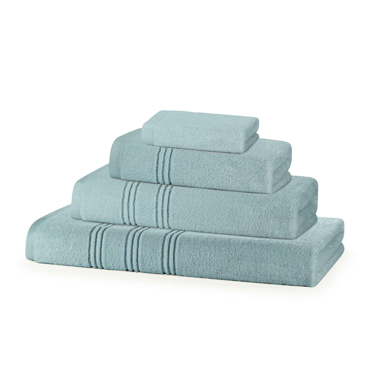 4 Piece 600GSM Zero Twist Towel Bale - 2 Hand Towels, 2 Bath Towels