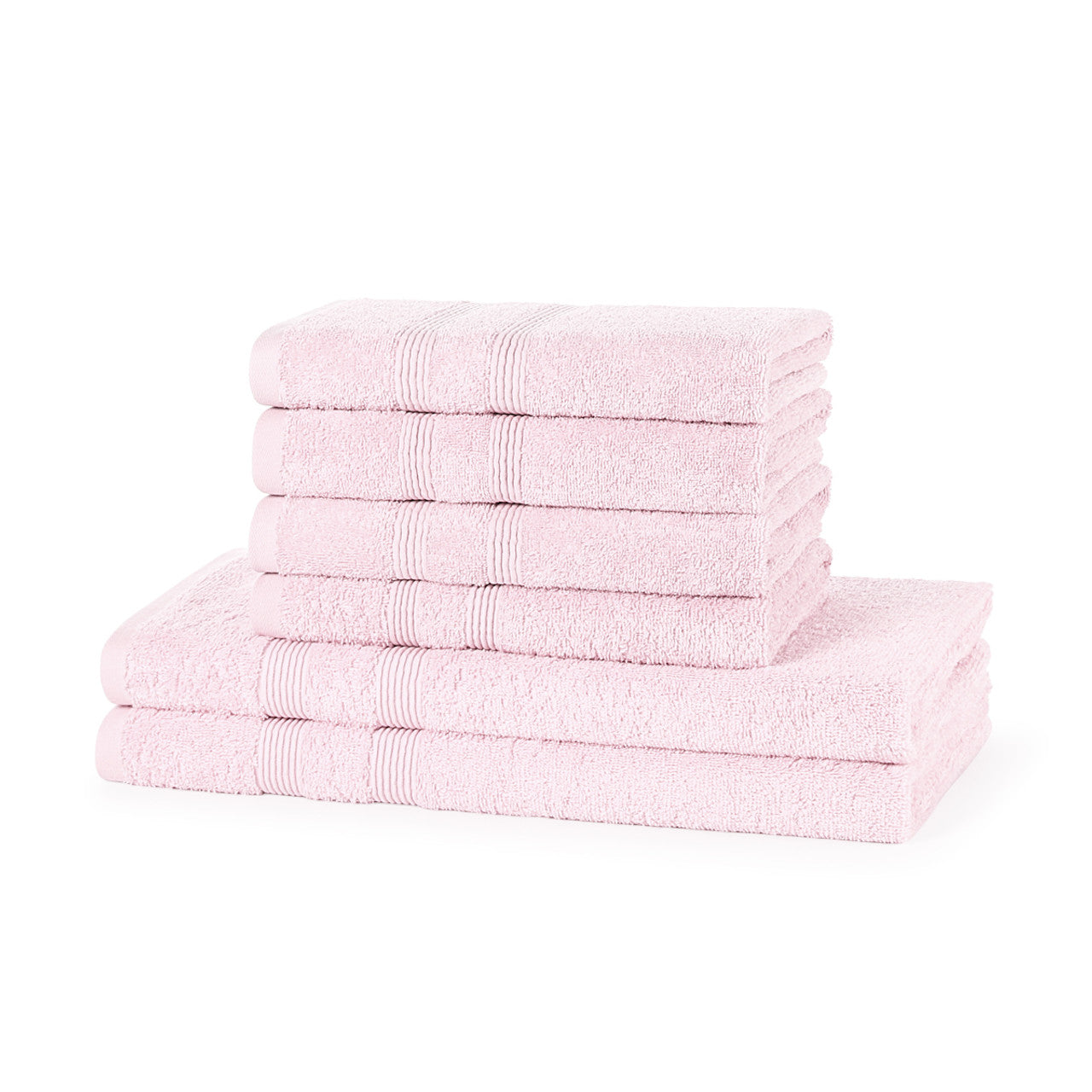 Super Soft 6 Piece 500GSM Towel Bale - 4 Hand Towels, 2 Bath Towels