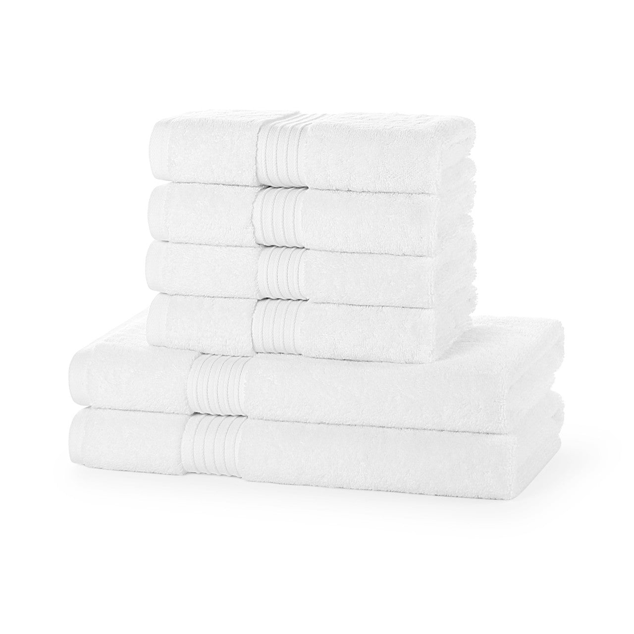 Luxury Soft 6 Piece 700GSM Towel Bale 4 Hand Towels 2 Bath