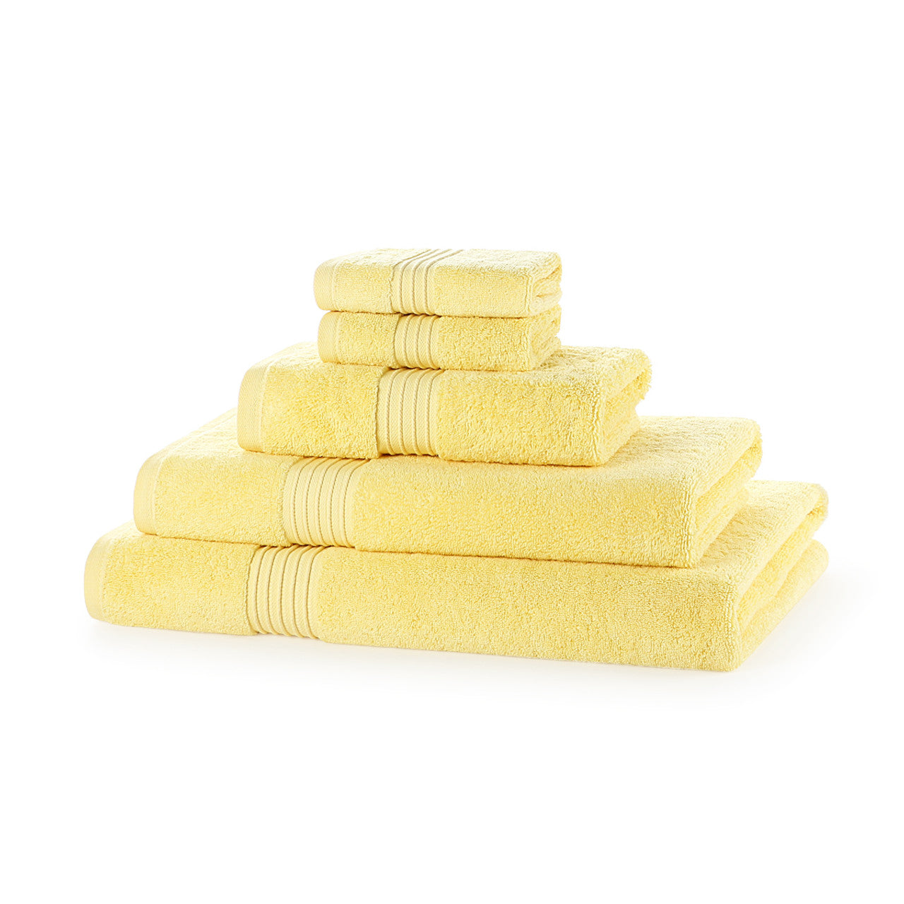 Egyptian Cotton 5 Piece Towel Bale 700 GSM - 2 Face Cloths, 1 Hand Towel, 1 Bath Towel, 1 Bath Sheet