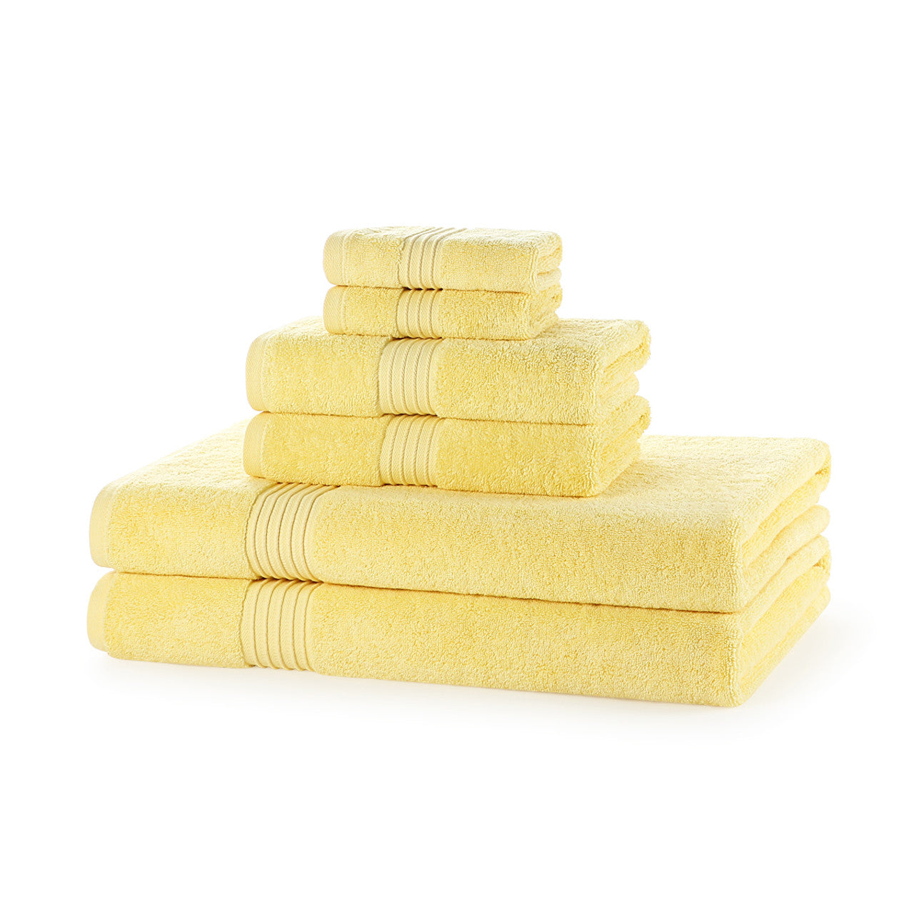 Luxury 700GSM Towel Bale – 6 Piece Super Soft 2 Face Cloths, 2 Hand Towels, 2 Bath Sheets