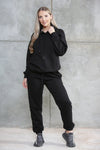 Ladies Women Casual Long Sleeve Tops Hoodie Bottom 2 Piece Lounge Wear Tracksuits Set