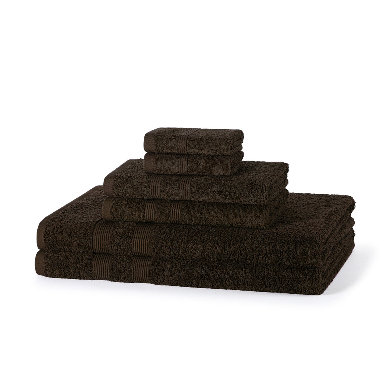 Super Soft 6 Piece 500GSM Towel Bale - Luxury 2 Face Cloths, 2 Hand Towels, 2 Bath Sheets