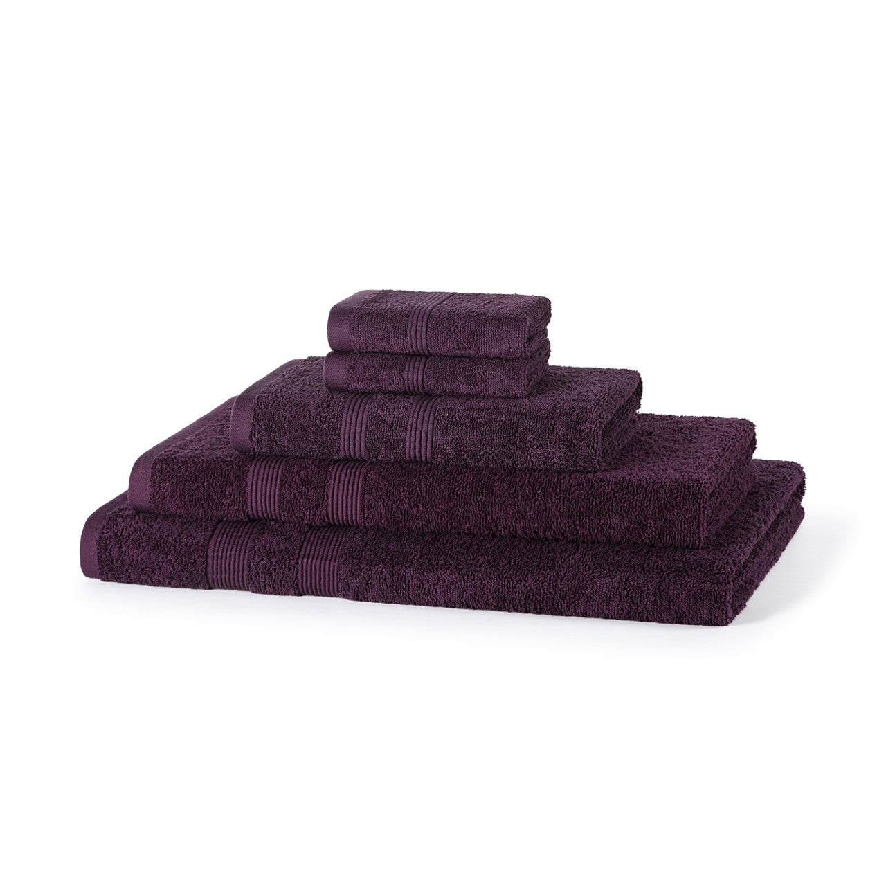 Egyptian Cotton 5 Piece Bale Set 500GSM - 2 Face Cloths, 1 Hand Towel, 1 Bath Towel, 1 Bath Sheet