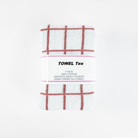 100% Cotton Terry Towelling Big Check Tea Towels