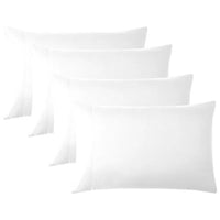 4x Luxury Pillow Cases 100% Poly Cotton 50 x 70 cm Pair Pack Bed Pillow Covers