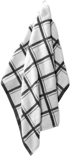 100% Cotton Terry Kitchen Towels Checkered Designed, Soft and Super