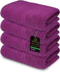 4x Large Jumbo Budget Bath Sheet Towels 100% Egyptian Cotton